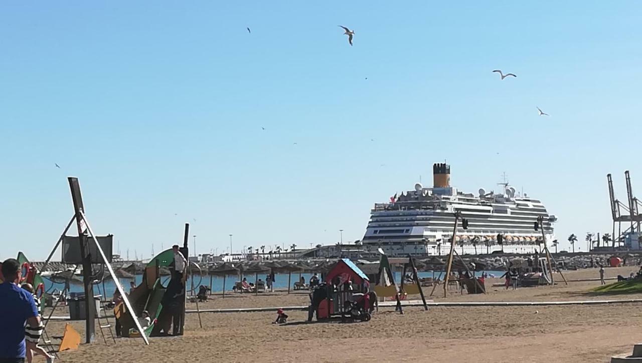 Costa Del Sol Primera Linea De Playa Malagueta مالقة المظهر الخارجي الصورة